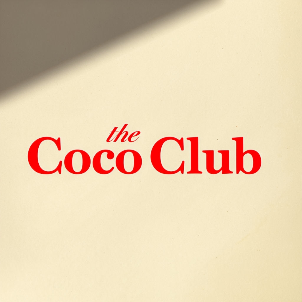 Minimalist Vintage The Coco Club Title Screen Poster