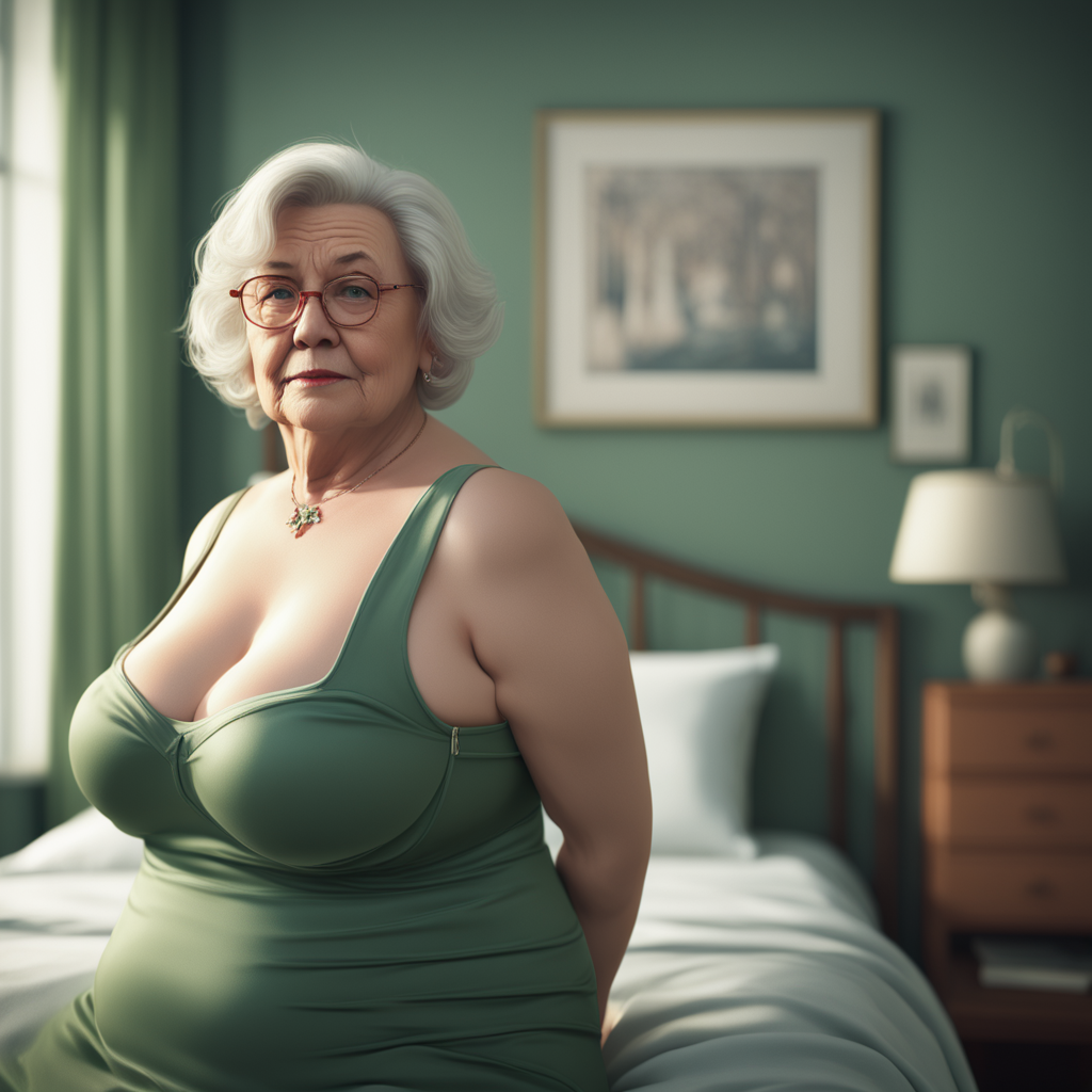 Fat overweight 70-year-old big woman (huge bust) with great by HarvardBlue - Playground
