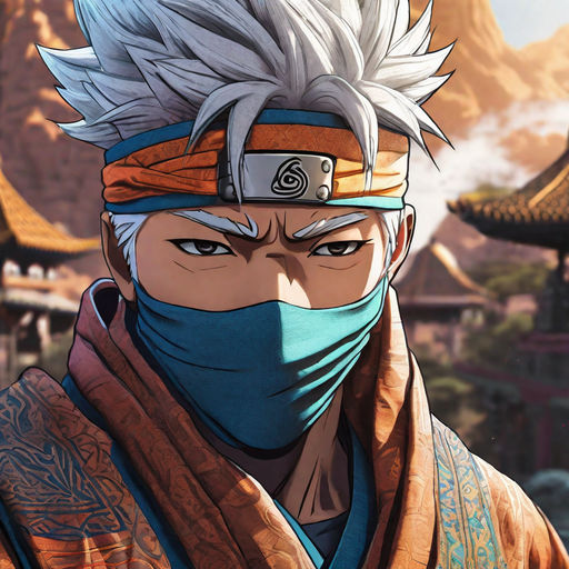 A Kakashi wearing Moroccan robes by Venom - Playground