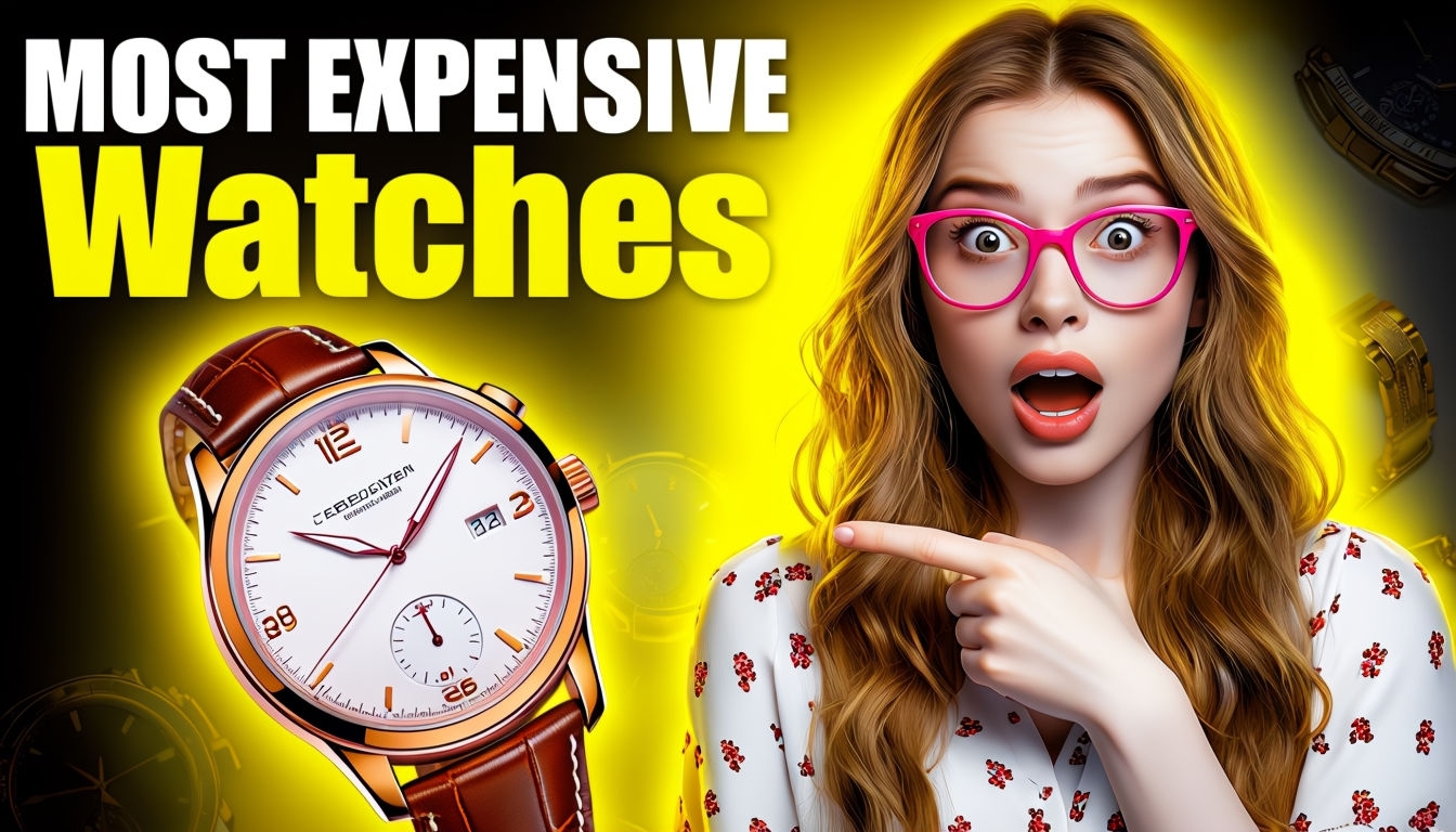 Stunning Most Expensive Watches Promotional Graphic Social Media Post