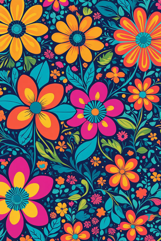 Retro-inspired designs with a flower power theme by ghitescu ghitescu ...