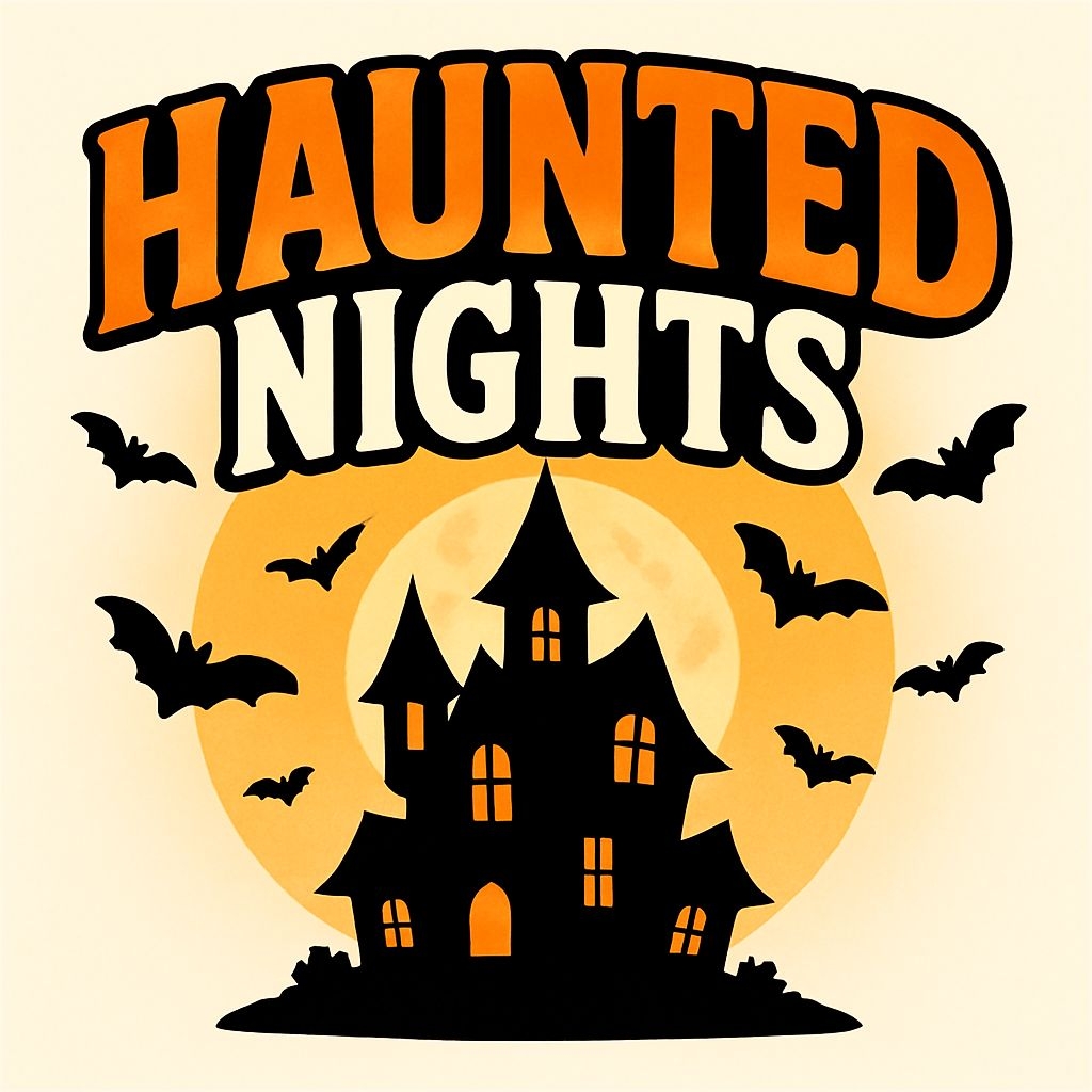 Haunted Nights Halloween Illustration with Full Moon Mug