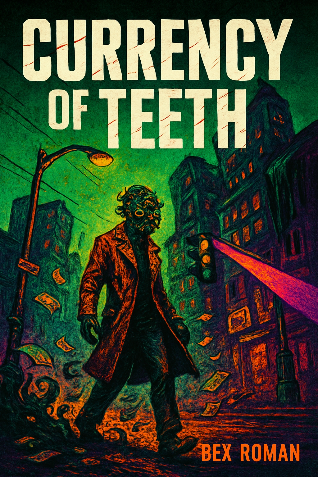 Currency of Teeth Eerie Gothic Horror Illustration EBook Cover