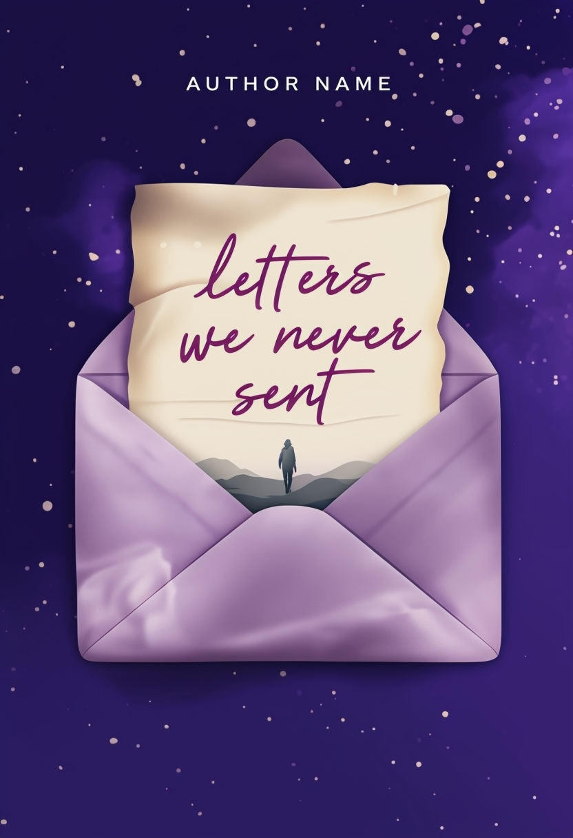 Letters We Never Sent Minimalist Ebook Cover Design