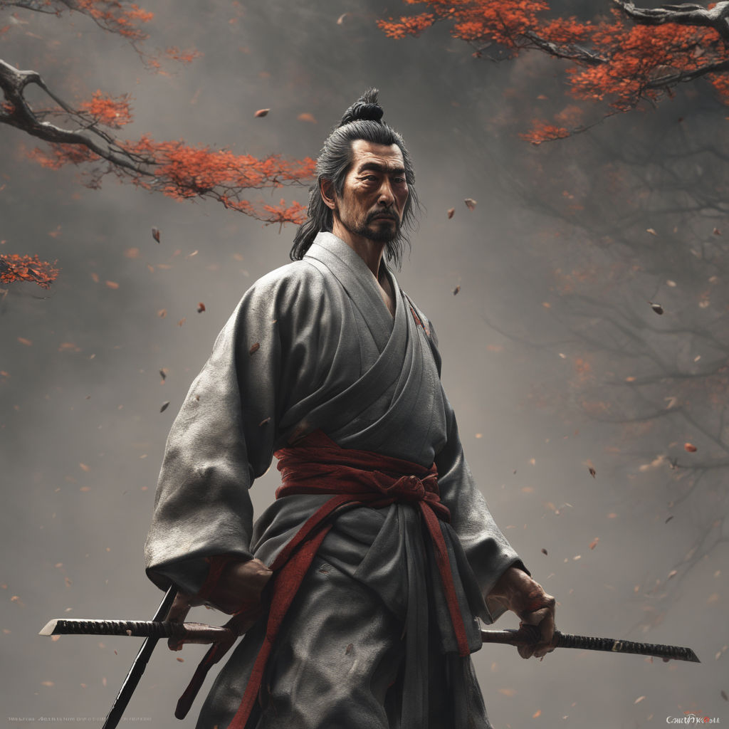 Miyamoto Musashi stoicism 4k realistic body by santino catania - Playground