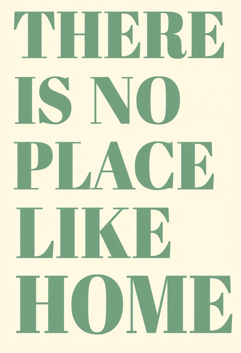 Minimalist Motivational Home Quote Design Poster