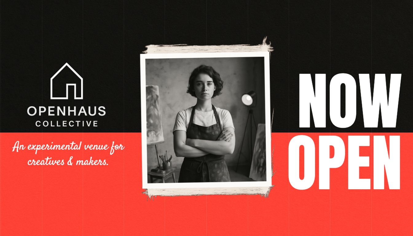 Vibrant Openhaus Collective Creative Venue Promotional Banner