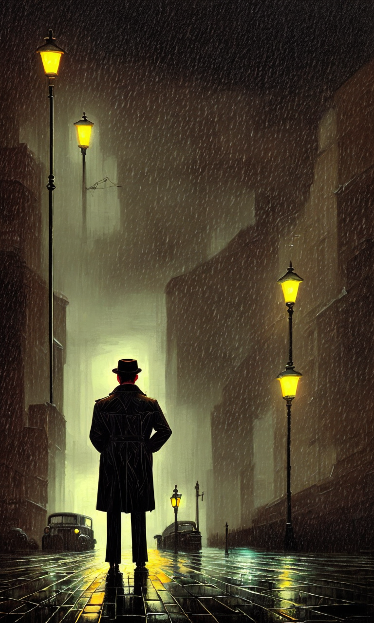 A 50s detective wearing a trench coat by Supernova - Playground