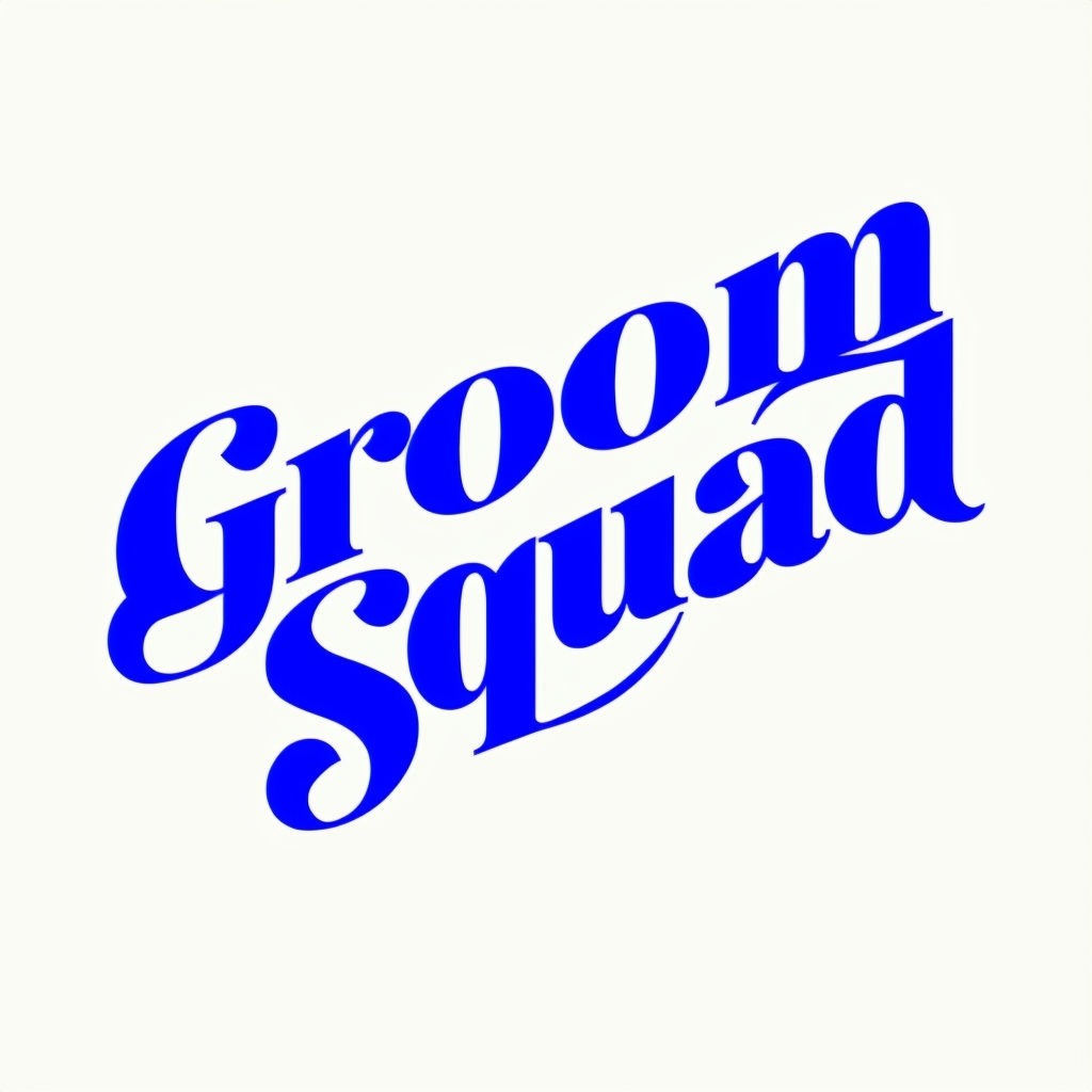 Groom Squad Minimalist Typography Design for Hat