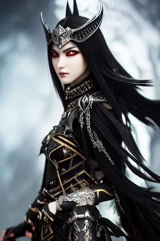 Closeup portrait of wonderful vampire ninja queen with ... by 강성원 ...