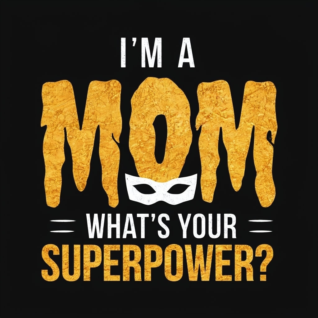 I'm a Mom What's Your Superpower Graphic T-Shirt