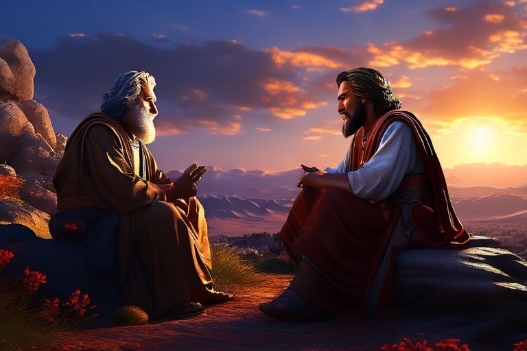 God Talking To Abraham by José Augustinho - Playground