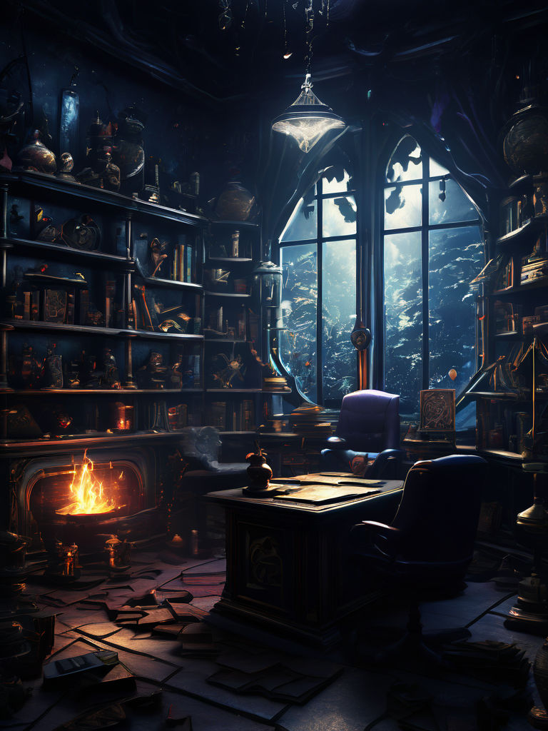 Sitting upon a sorcerer's desk - Playground