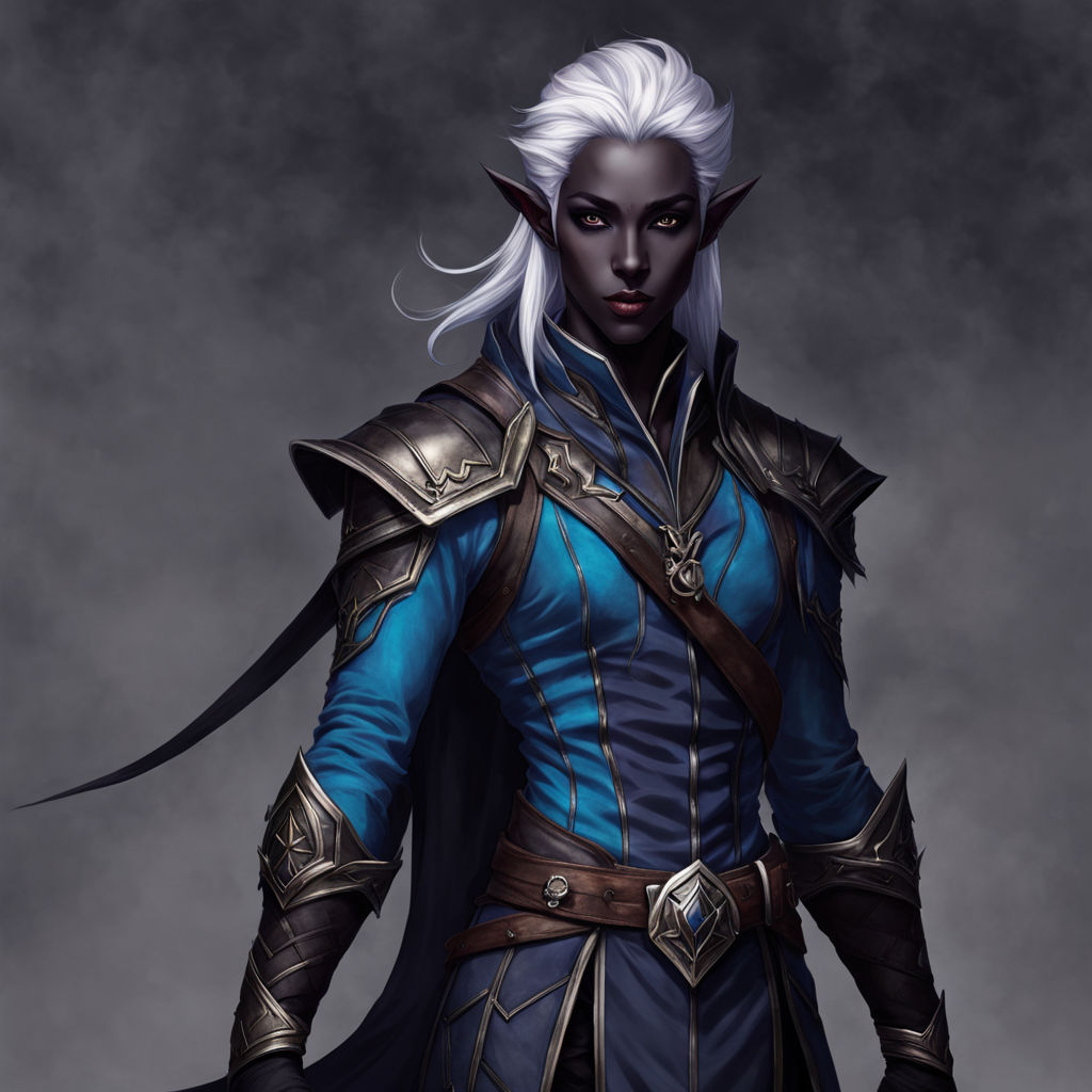 Androgynous Male Drow Dark Elf Noble by Eiji Sempai - Playground