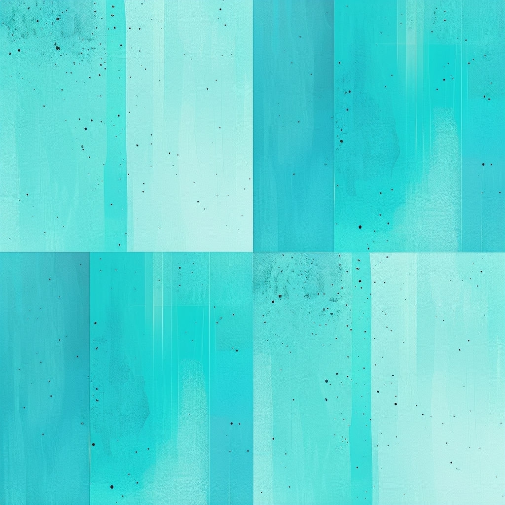 Vibrant Geometric Turquoise and Aqua Stripe Pattern Design Seamless Pattern