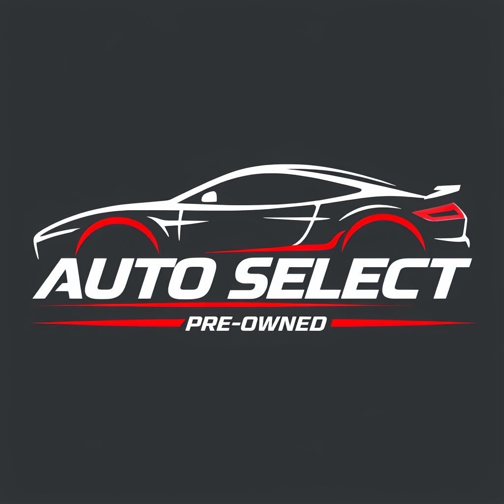 Modern Minimalist Auto Select Logo with Dynamic Red Accents - Playground