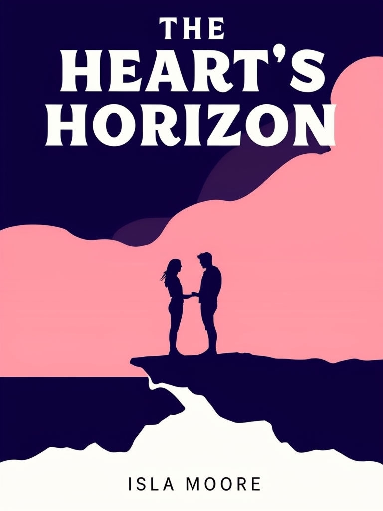 The Heart's Horizon Elegant Romance Novel EBook Cover