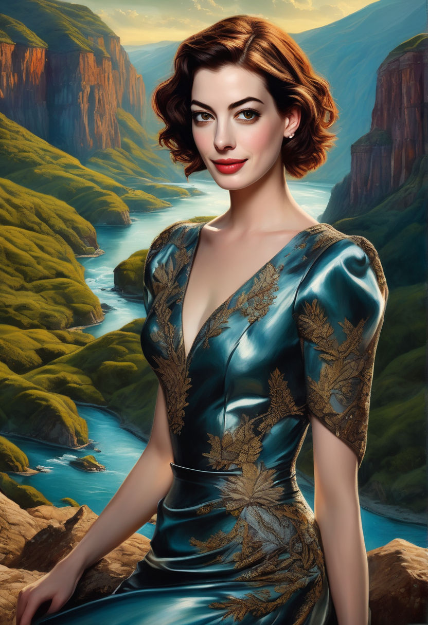 Check out this stunning portrait of Anne Hathaway as Arwen Evenstar