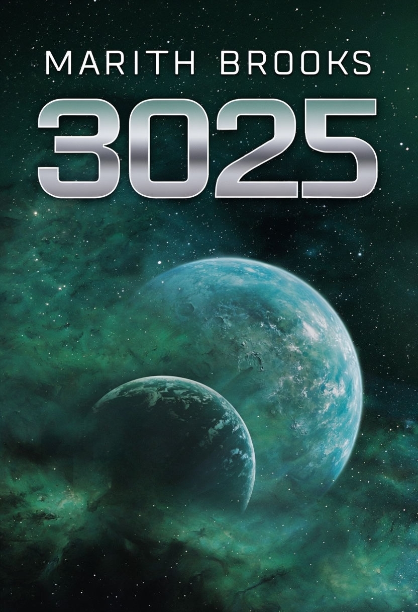 Dramatic Sci-Fi Space Scene for 3025 EBook Cover