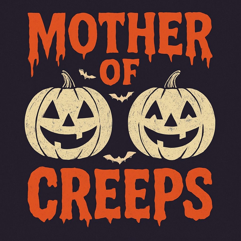 Vintage Halloween Mother of Creeps Pumpkin T-Shirt