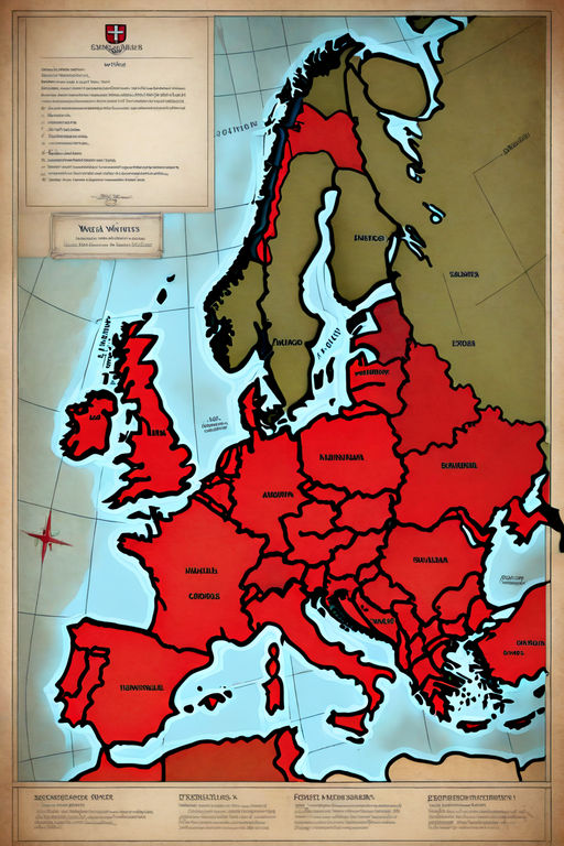 A faded map of Europe during World War II by Meschel Silang - Playground