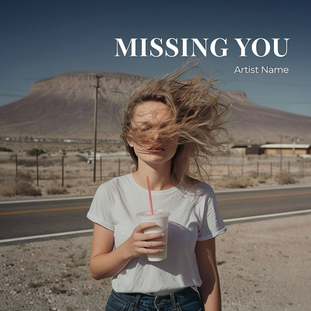 Nostalgic Photograph of Woman Holding Cup Under Bright Sunlight Spotify Album Cover