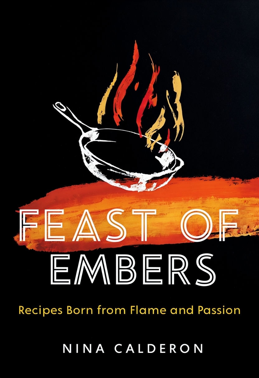 Minimalist Intense Cooking Theme for Feast of Embers EBook Cover