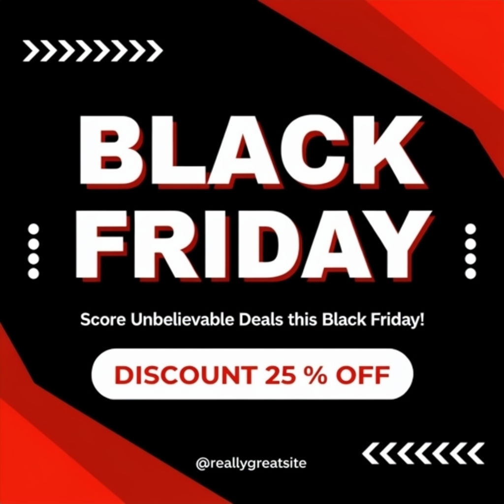 Black Friday Promotion Social Media Post