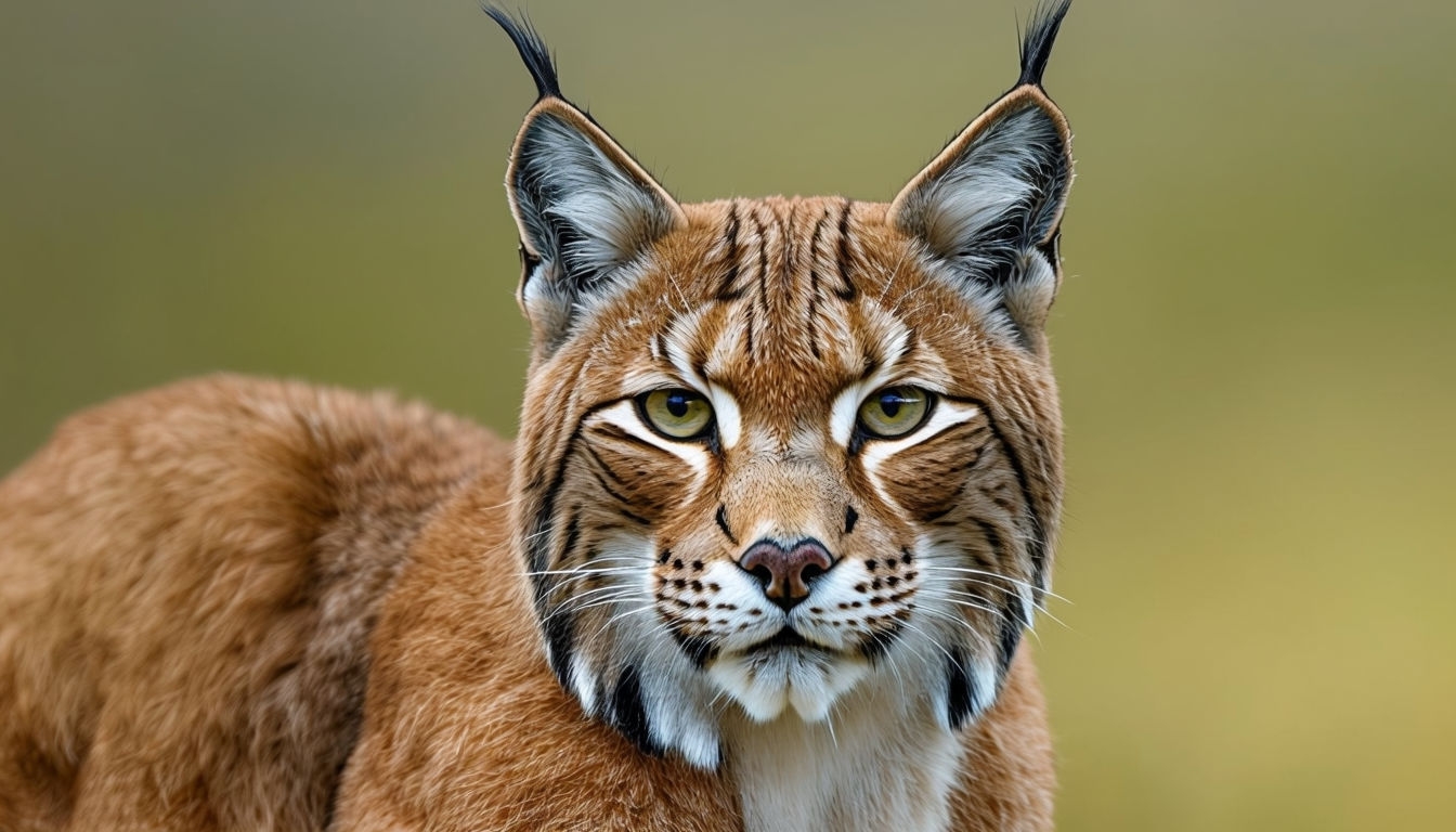 Majestic Lynx Cat Close-Up Wildlife Photograph Background Virtual Backgrounds