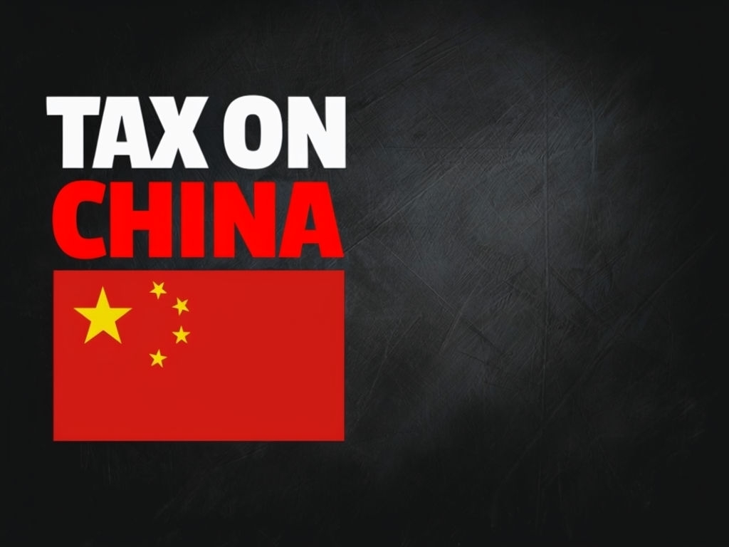 Bold Tax on China Digital Collage Design for Social Media Post