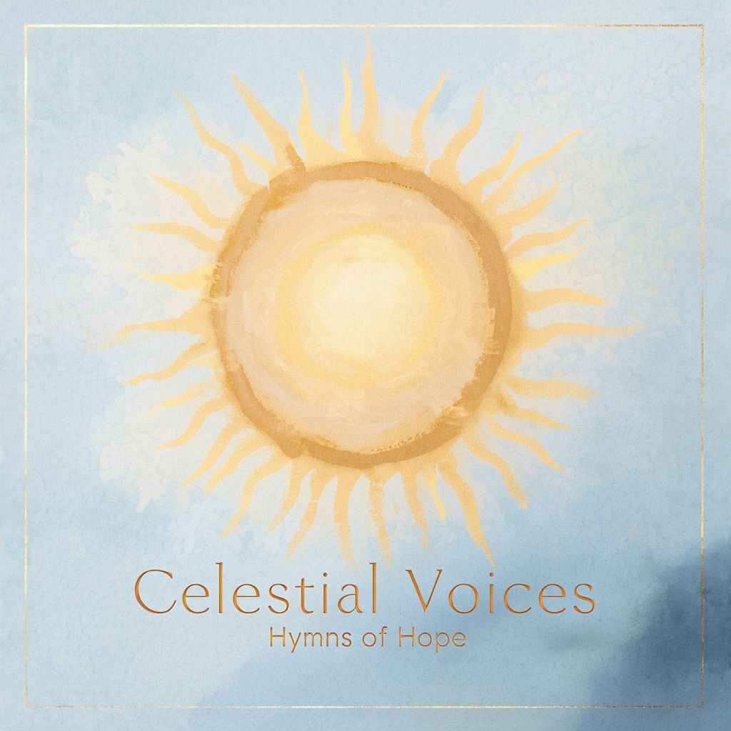 Radiant Sun Uplifting Album Cover for Celestial Voices Spotify Album Cover