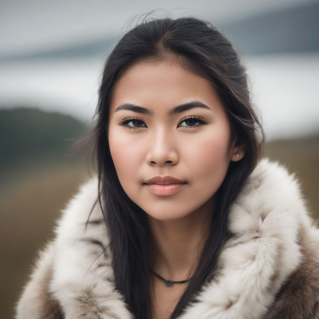 Beautiful Inuit woman