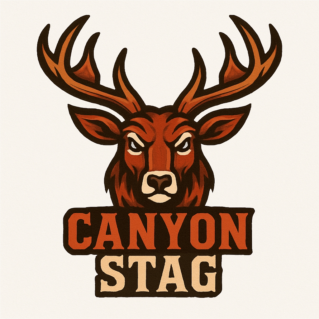 Bold Canyon Stag Graphic Illustration Hat Design