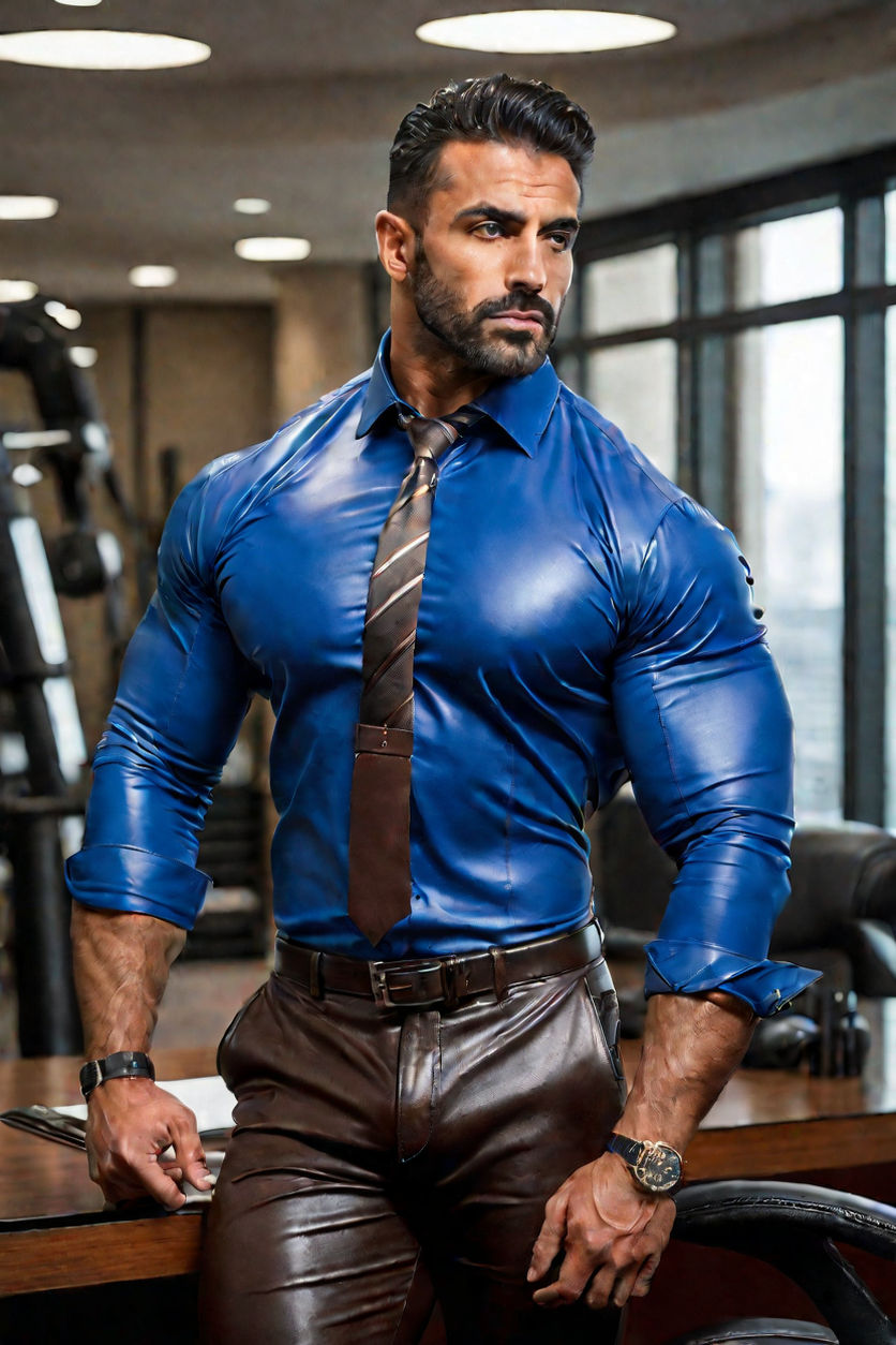 muscular display in a shirt