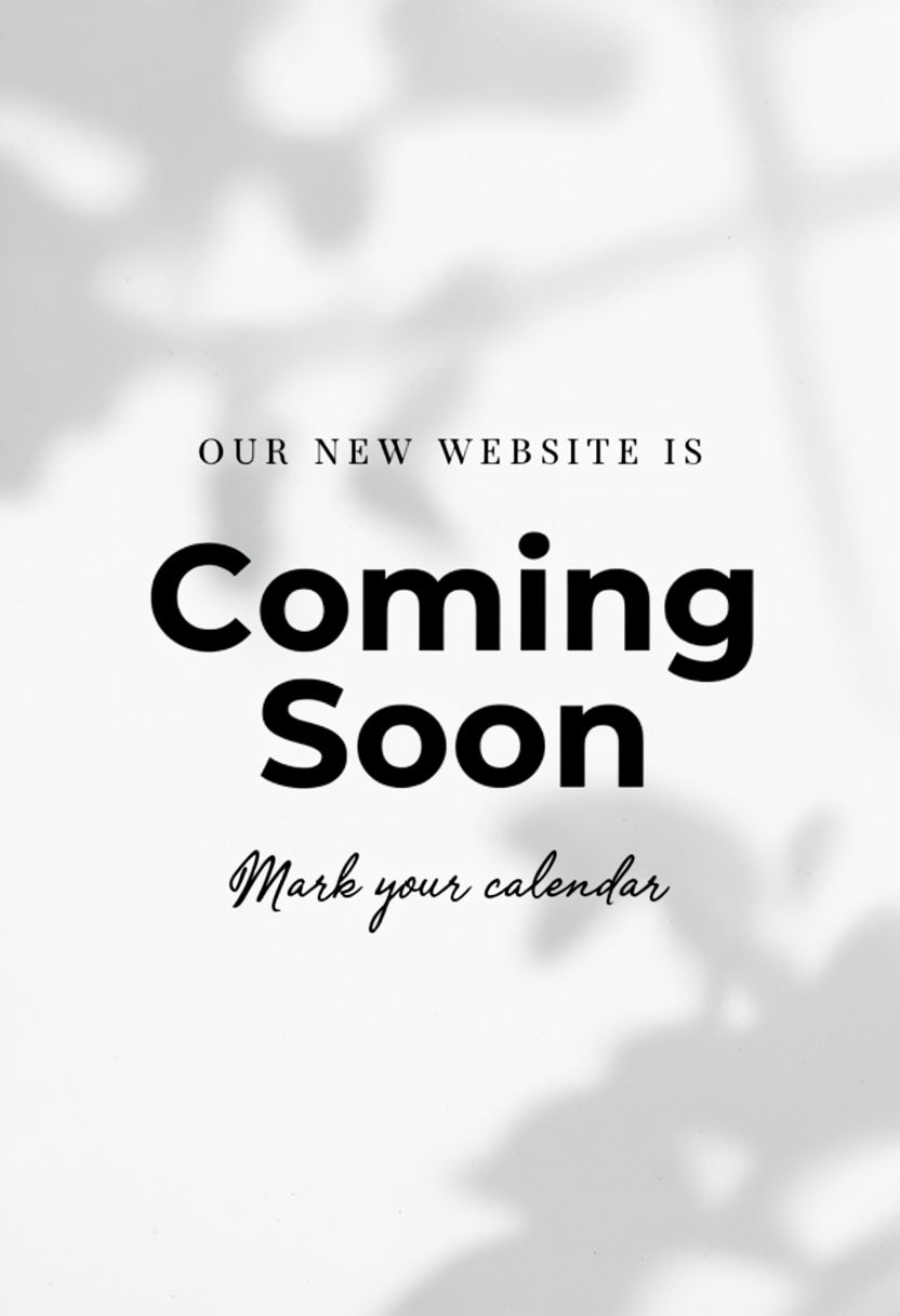 Elegant Minimalist Announcement for New Website Social Media Post