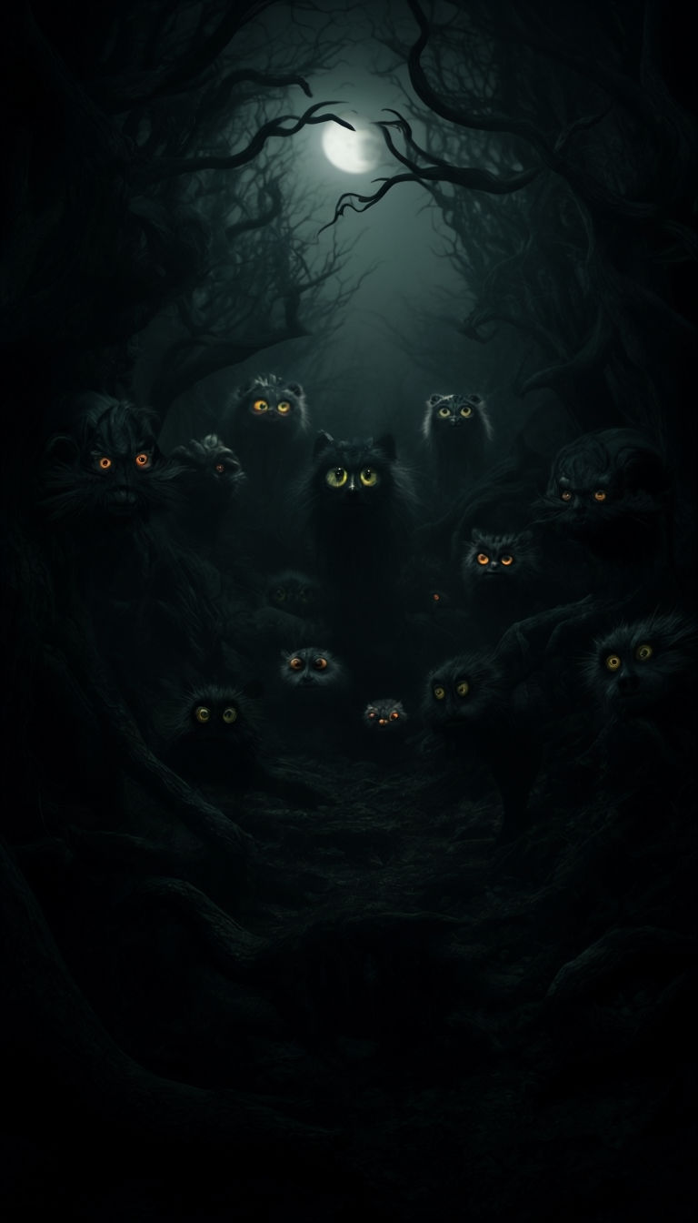 Spooky forest eyes