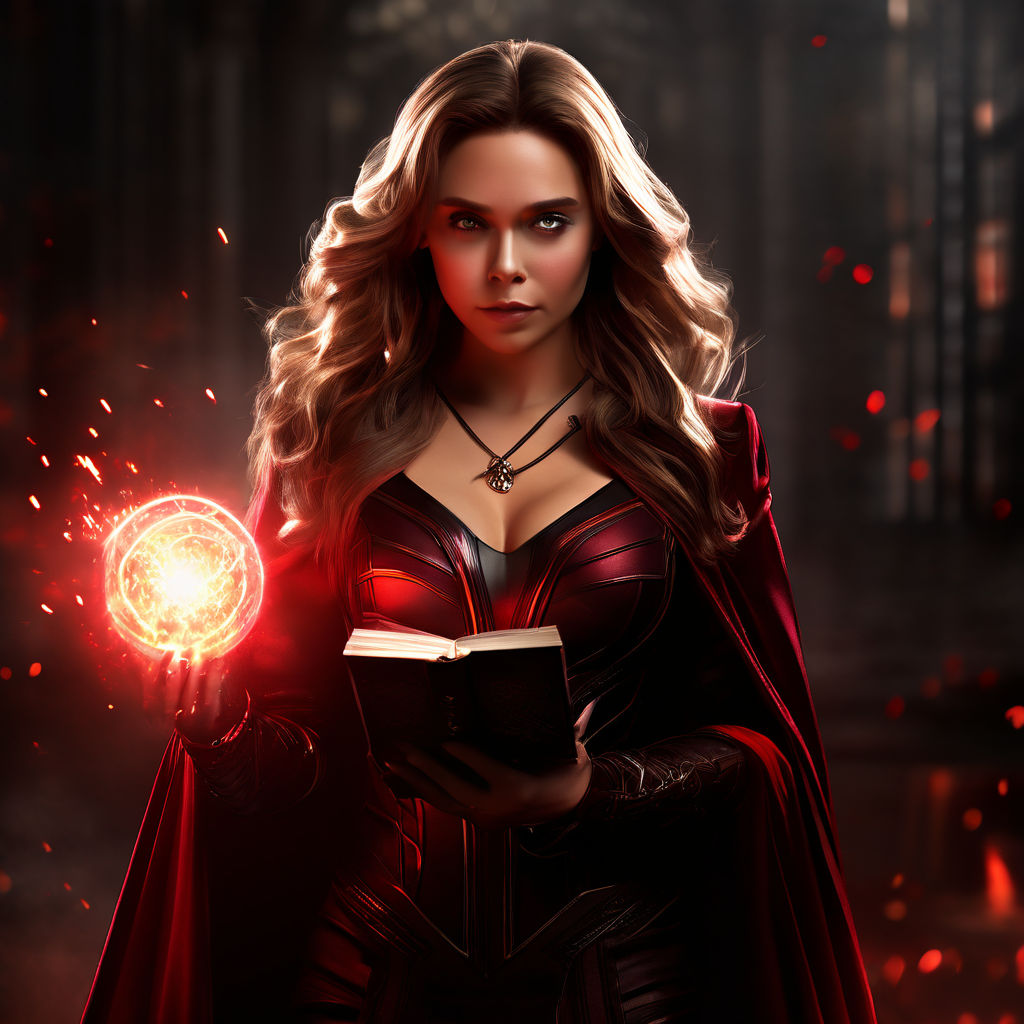 19 years old Elizabeth Olsen as Scarlet Witch