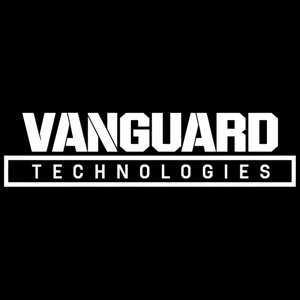 Bold Minimalist VANGUARD Technologies Logo Design