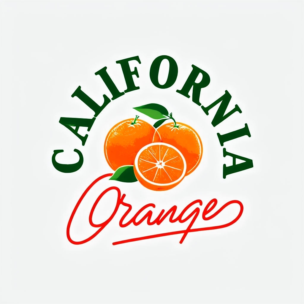 California Oranges Vibrant Logo Design T-Shirt
