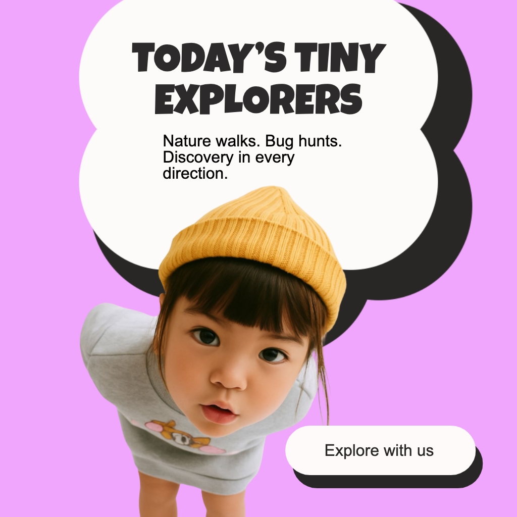 Playful Child Explorer Promotional Image for Instagram Post