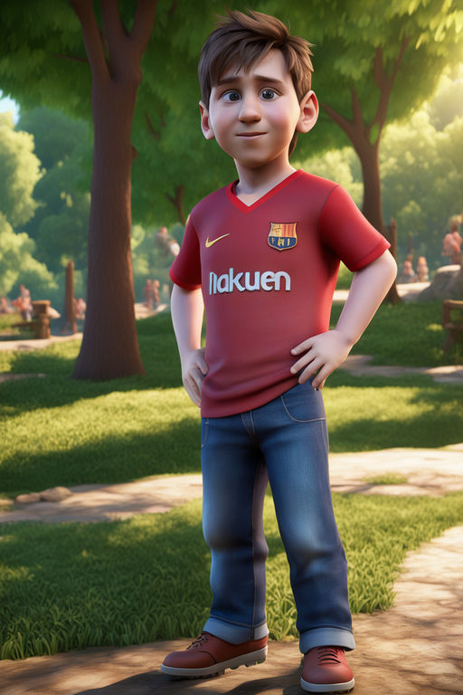 Lionel Messi at age 5 by Mente Curiosa - Playground