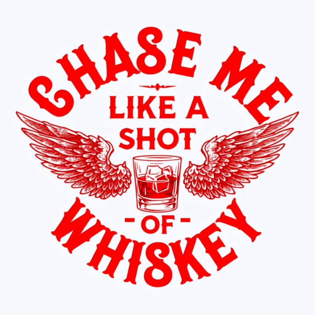 Chase Me Like a Shot of Whiskey Vintage T-Shirt