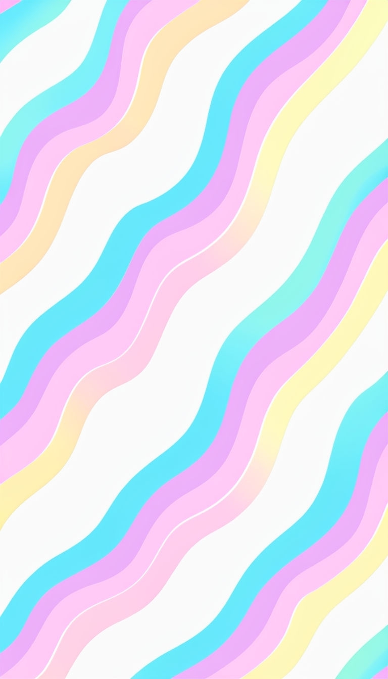 Pastel Wavy Lines Abstract Design Phone Case Cover