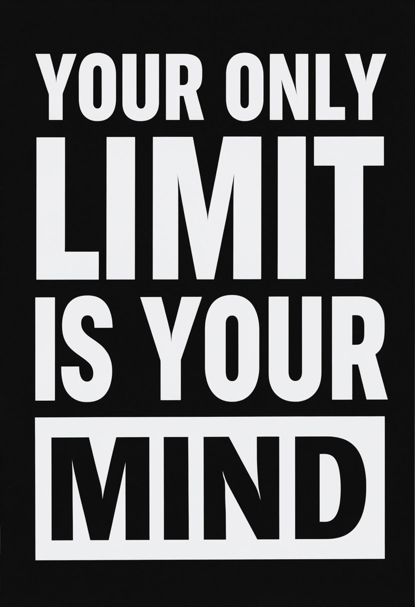 'Your Only Limit Is Your Mind' Motivational Poster