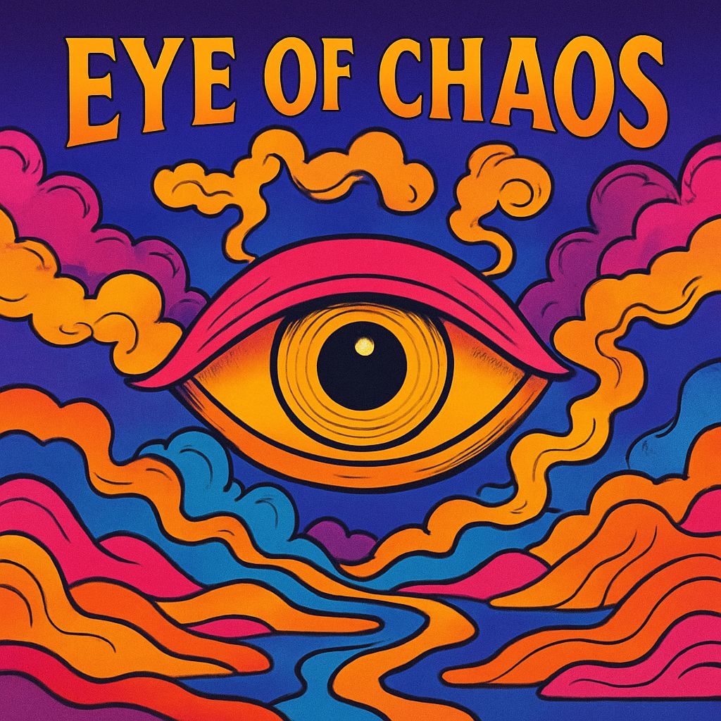 Psychedelic Eye of Chaos Abstract Art for Spotify Album Cover