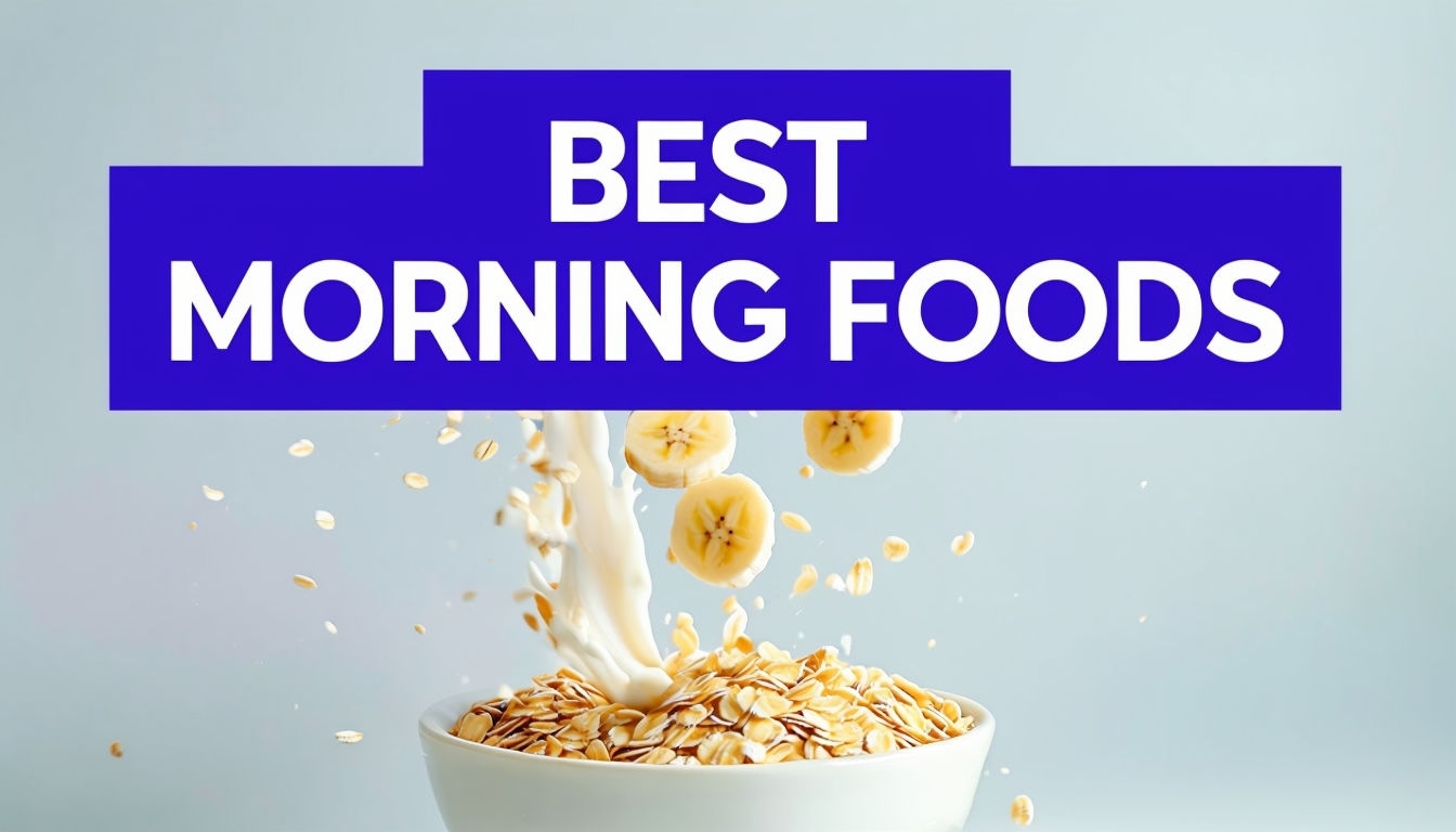 Energizing YouTube Thumbnail with Best Morning Foods Design Social Media Post