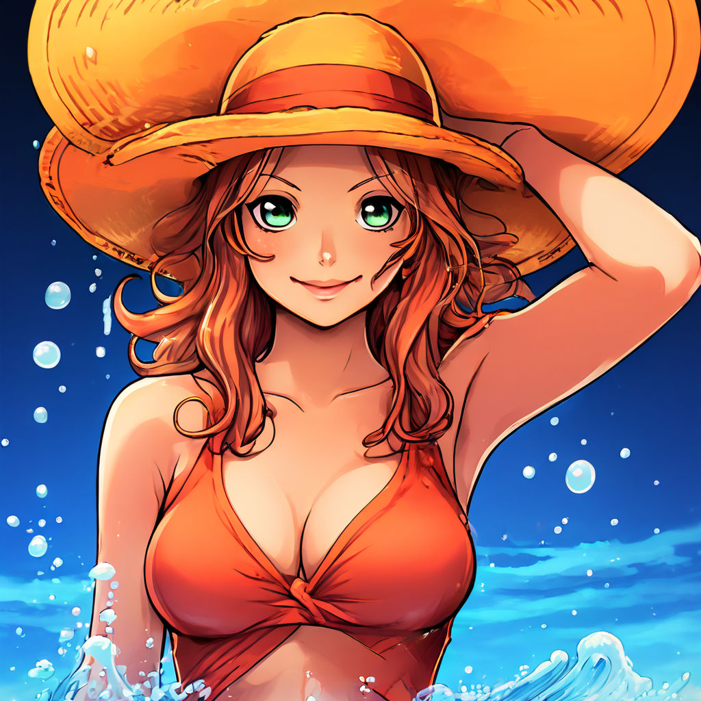 masterpiece): young stunning girl Nami from One Piece