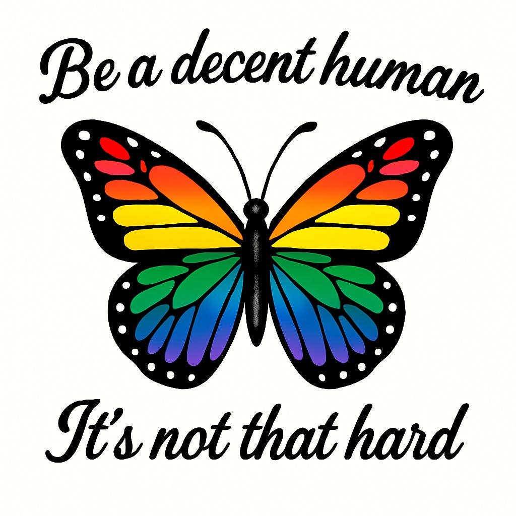 Vibrant Rainbow Butterfly with Motivational Quote Mug