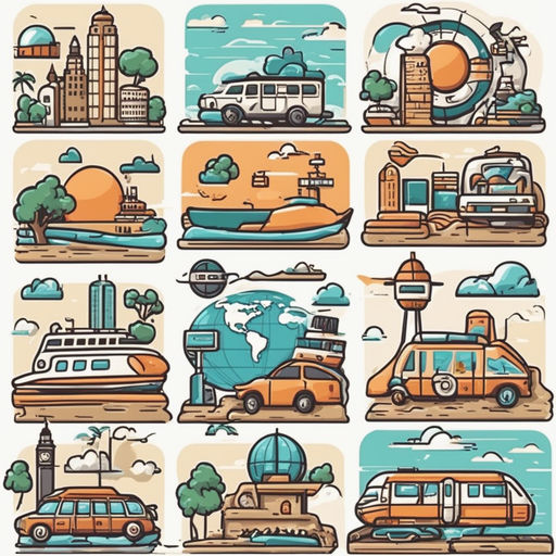 Set of Travel Concept by МУДРОСТЬ УСПЕШНЫХ - Playground