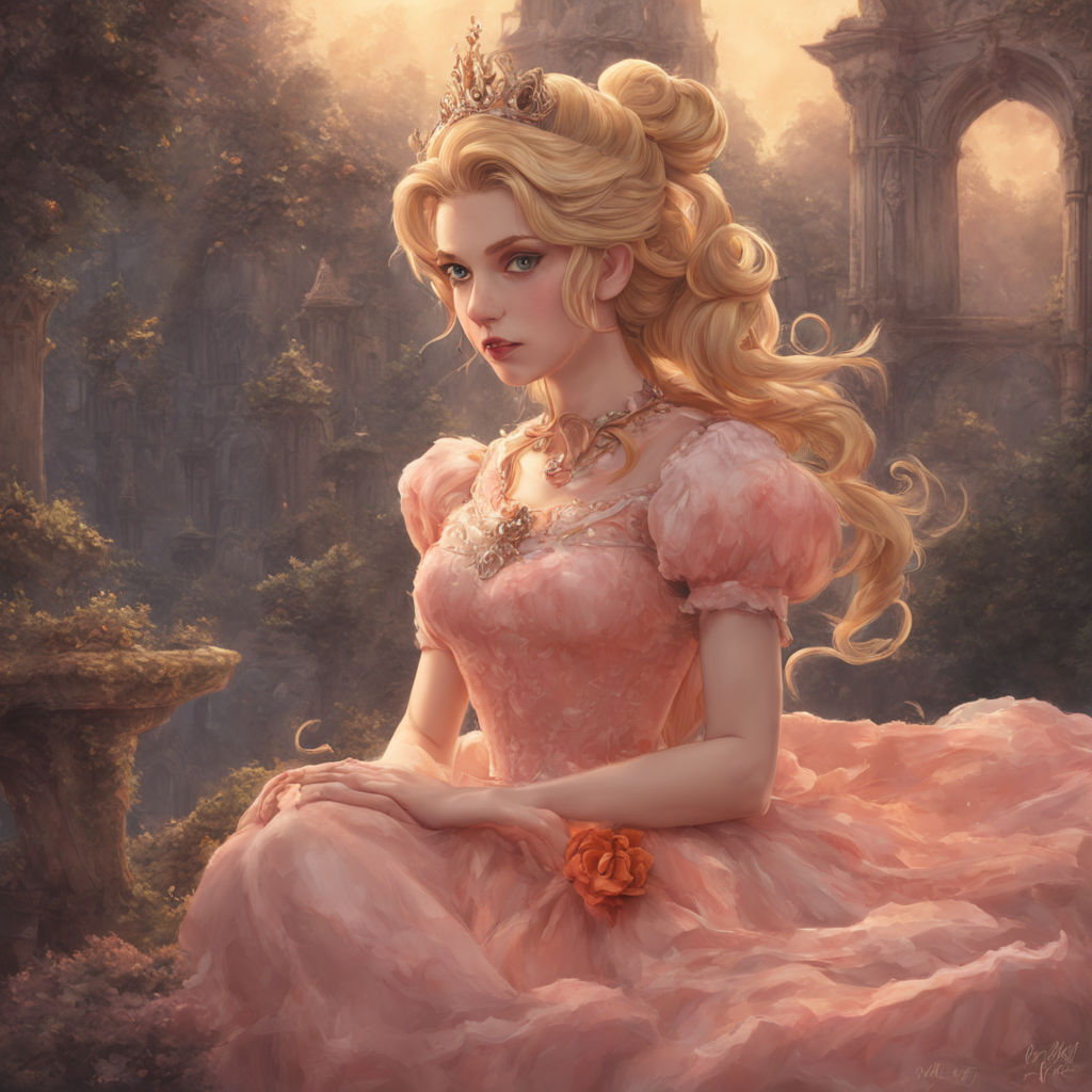 princess peach} portrait